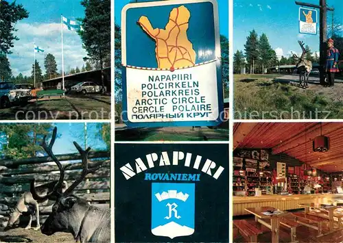 AK / Ansichtskarte Rovaniemi Teilansichten Gaststaette Restaurant Rentiere Kat. Rovaniemi