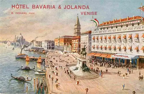 AK / Ansichtskarte Venise Venezia Hotel Bavaria et Jolanda Kat. Venezia Venedig