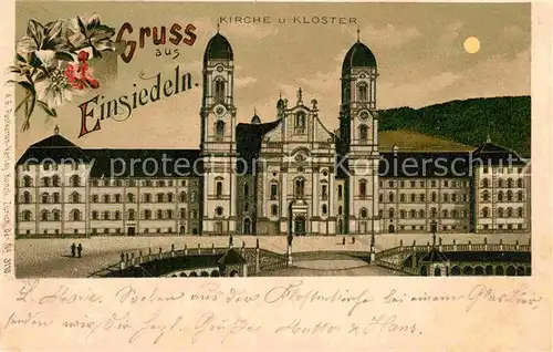 AK / Ansichtskarte Einsiedeln SZ Kirche und Kloster Kat. Einsiedeln