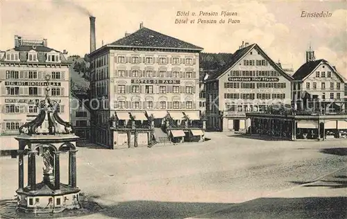 AK / Ansichtskarte Einsiedeln SZ Hotel Pension Pfauen Kat. Einsiedeln