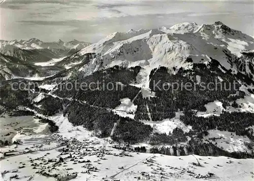 AK / Ansichtskarte Klosters GR Fliegeraufnahme Kat. Klosters