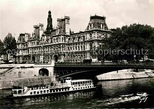 AK / Ansichtskarte Paris Hotel de Ville et Pont d`Arcole Kat. Paris