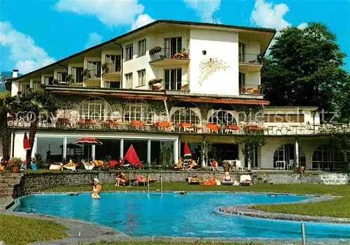 AK / Ansichtskarte Ascona TI Hotel Europe au Lac Swimming Pool Kat. Ascona