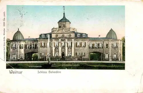 AK / Ansichtskarte Verlag Braun Nr. 6668 Weimar Schloss Belvedere  Kat. Verlage