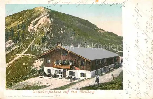 AK / Ansichtskarte Rottach Egern Unterkunftshaus auf dem Wallberg Kat. Rottach Egern