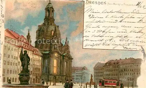 AK / Ansichtskarte Dresden Neumarkt Frauenkirche Kat. Dresden Elbe