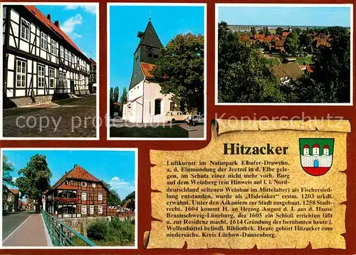 AK / Ansichtskarte Hitzacker Elbe Elbufer Drawehn Zollhaus Kirche Weinberg Drawehnertorschaenke Kat. Hitzacker (Elbe)