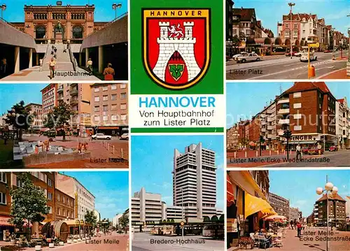 AK / Ansichtskarte Hannover Vom Hauptbahnhof zum Lister Platz Wedekindstrasse  Kat. Hannover