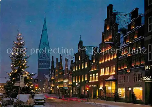 AK / Ansichtskarte Lueneburg Am Sande zur Weihnachtszeit Kat. Lueneburg