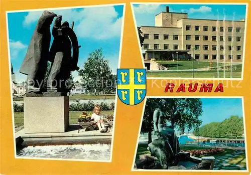 AK / Ansichtskarte Rauma Brunnne Suomi Kat. Rauma