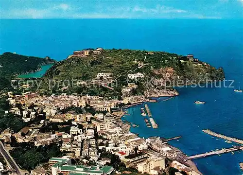 AK / Ansichtskarte Lacco Ameno Fliegeraufnahme mit Hafen Kat. Ischia Insel Golfo di Napoli