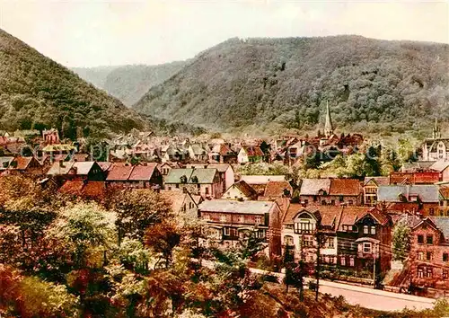 AK / Ansichtskarte Thale Harz Panorama Blick vom Lindenberg Kat. Thale