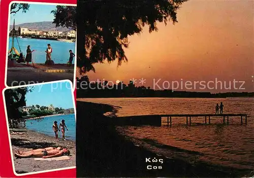 AK / Ansichtskarte Cos Kos Abendstimmung am Strand Kat. Kos