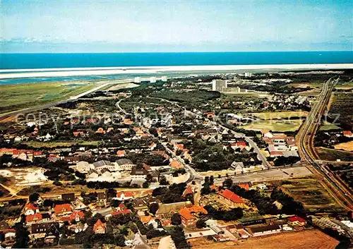 AK / Ansichtskarte St Peter Ording Nordseeheilbad Schwefelbad Fliegeraufnahme Kat. Sankt Peter Ording