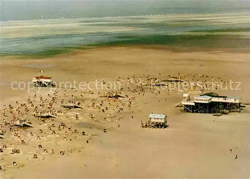 AK / Ansichtskarte St Peter Ording Duene mit Arche Noah Fliegeraufnahme Kat. Sankt Peter Ording