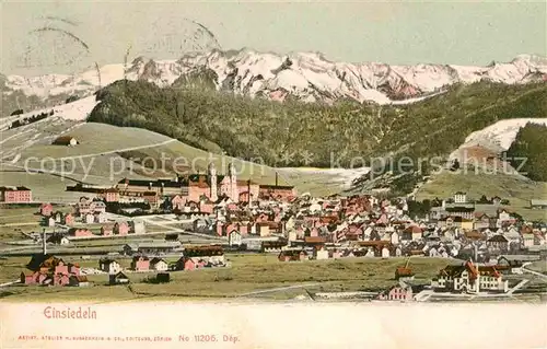 AK / Ansichtskarte Einsiedeln SZ Panorama  Kat. Einsiedeln