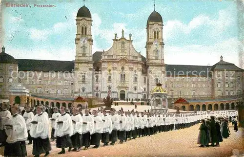 AK / Ansichtskarte Einsiedeln SZ Kloster Procession Kat. Einsiedeln