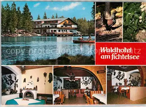 AK / Ansichtskarte Fichtelberg Bayreuth Waldhotel am Fichtelsee Doppelkarte Kat. Fichtelberg