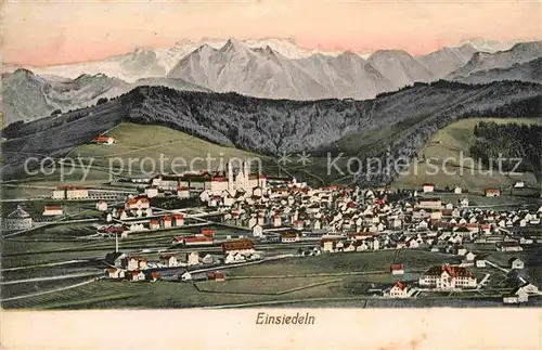 AK / Ansichtskarte Einsiedeln SZ Panorama  Kat. Einsiedeln