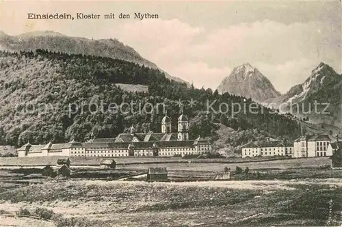 AK / Ansichtskarte Einsiedeln SZ Kloster Mythen Kat. Einsiedeln