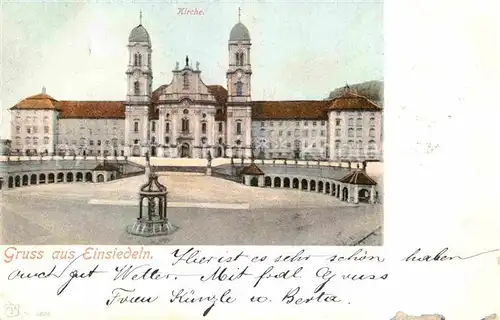 AK / Ansichtskarte Einsiedeln SZ Kirche Kat. Einsiedeln