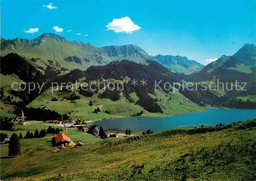 AK / Ansichtskarte Lac Noir FR Kaiseregg Teuschlismad Neuschelsfluehe Spitzflueh  Kat. Fribourg FR