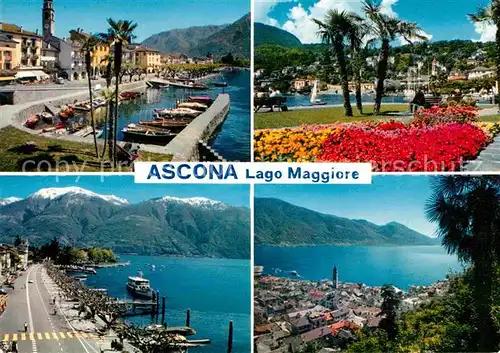 AK / Ansichtskarte Ascona TI Lago Maggiore Bootsanlegestelle Uferpromenade  Kat. Ascona