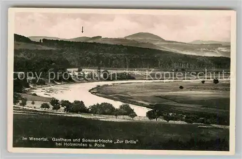 AK / Ansichtskarte Holzminden Weser Gasthaus Brille Polle Kat. Holzminden