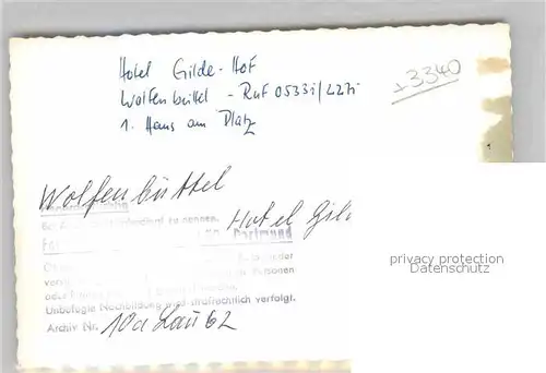 AK / Ansichtskarte Wolfenbuettel Hotel Gildehof Kat. Wolfenbuettel