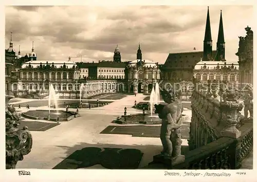 AK / Ansichtskarte Foto Hahn Nr. 10958 Dresden Zwinger Stadtpavillon  Kat. Fotografie