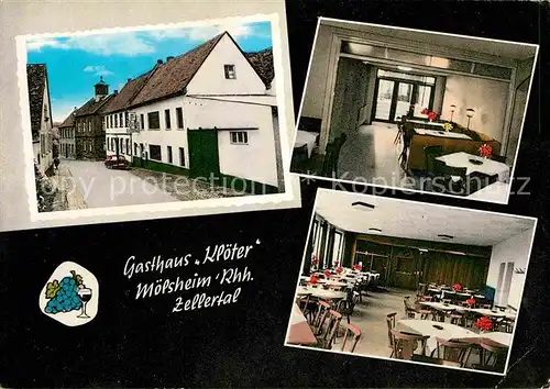 AK / Ansichtskarte Moelsheim Gasthaus Kloeter Gastraeume Kat. Moelsheim