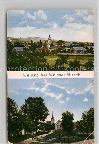 AK / Ansichtskarte Weissig Dresden Panorama Kirche Kat. Dresden