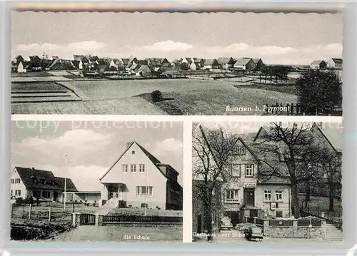 AK / Ansichtskarte Baarsen Panorama Schule Gasthaus zur Eiche Kat. Bad Pyrmont