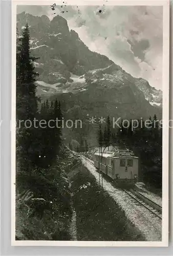 AK / Ansichtskarte Zahnradbahn Bayerische Zugspitzbahn Riffelriss  Kat. Bergbahn