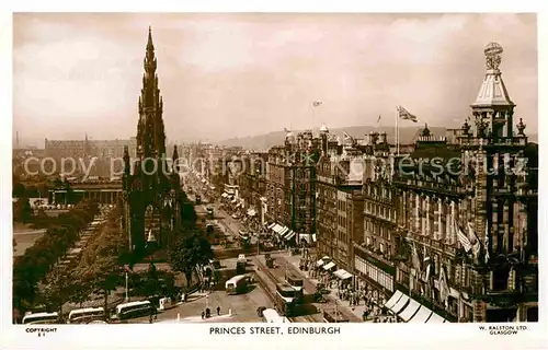 AK / Ansichtskarte Edinburgh Princess Street Kat. Edinburgh