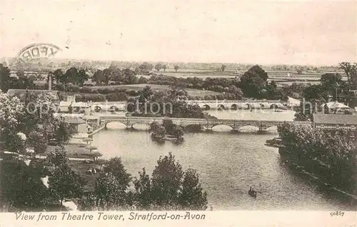 AK / Ansichtskarte Stratford on Avon View from Theatre Tower Kat. Stratford on Avon