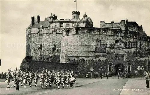 AK / Ansichtskarte Edinburgh Wachabloesung Edinburgh Castle Kat. Edinburgh
