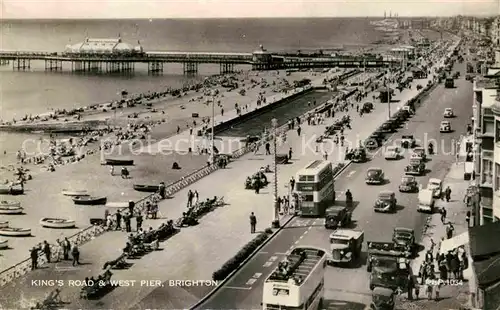 AK / Ansichtskarte Brighton East Sussex Kings Road and West Pier Kat. 