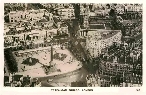 AK / Ansichtskarte London Trafalgar Square Fliegeraufnahme Kat. City of London
