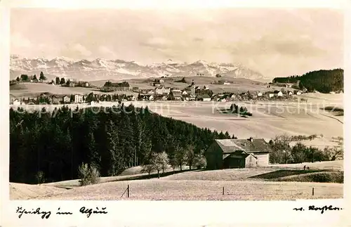 AK / Ansichtskarte Scheidegg Allgaeu Panorama  Kat. Scheidegg