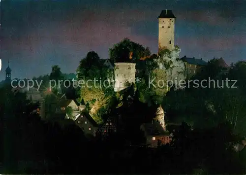 AK / Ansichtskarte Neuhaus Pegnitz Burgpartie bei Nacht Kat. Neuhaus a.d.Pegnitz