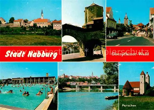 AK / Ansichtskarte Nabburg Freibad Naabpartie Perschen 1050 Jahre Kat. Nabburg