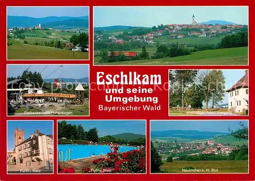 AK / Ansichtskarte Eschlkam Freizeitzentrum Hohenbogen ehemaliger Grenzuebergang Freibad Furth im Wald Kat. Eschlkam