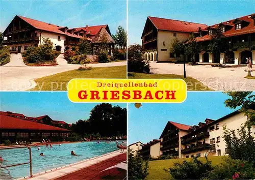 AK / Ansichtskarte Griesbach Bad Dreiquellenbad Ortspartien Freibad Kat. Bad Griesbach i.Rottal