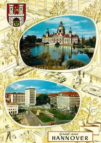 AK / Ansichtskarte Hannover Schloss Teilansicht Kat. Hannover