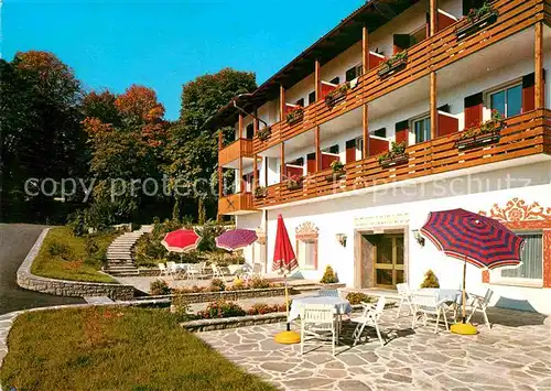 AK / Ansichtskarte Obermais Meran Hotel Pension St Valentin Terrasse