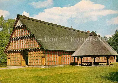 AK / Ansichtskarte Cloppenburg Quatmannshof mit Dreschturm Museumsdorf Niedersaechsiches Freilichtmuseum Kat. Cloppenburg