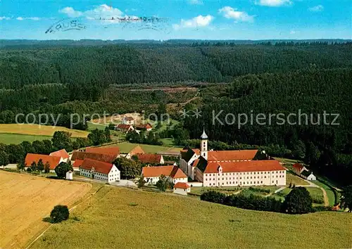 AK / Ansichtskarte Gessertshausen Zisterzienserinnen Abtei Oberschoenenfeld Kloster Fliegeraufnahme Kat. Gessertshausen