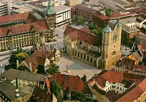 AK / Ansichtskarte Braunschweig Burgplatz Rathaus Fliegeraufnahme Kat. Braunschweig