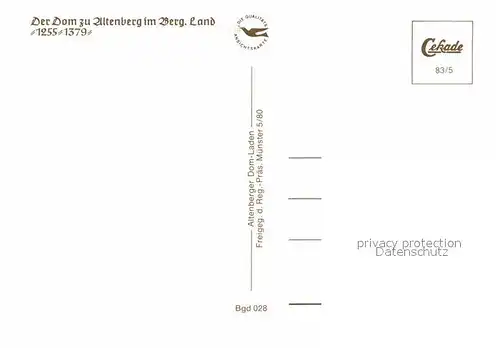 AK / Ansichtskarte Altenberg Rheinland Dom Fliegeraufnahme Kat. Odenthal